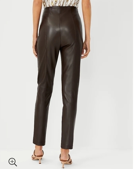 Ann Taylor Faux Leather Ankle Leght Leggings - Picture 9 of 12